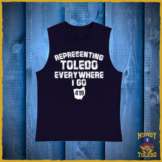 Representing Toledo Everywhere I Go Muscle Shirt