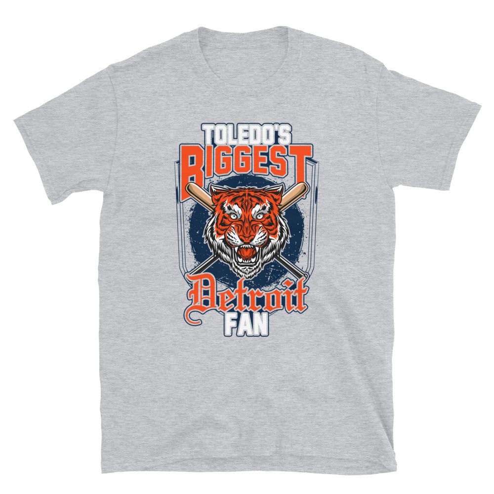 Toledo's Biggest Detroit Fan Short-Sleeve Unisex T-Shirt