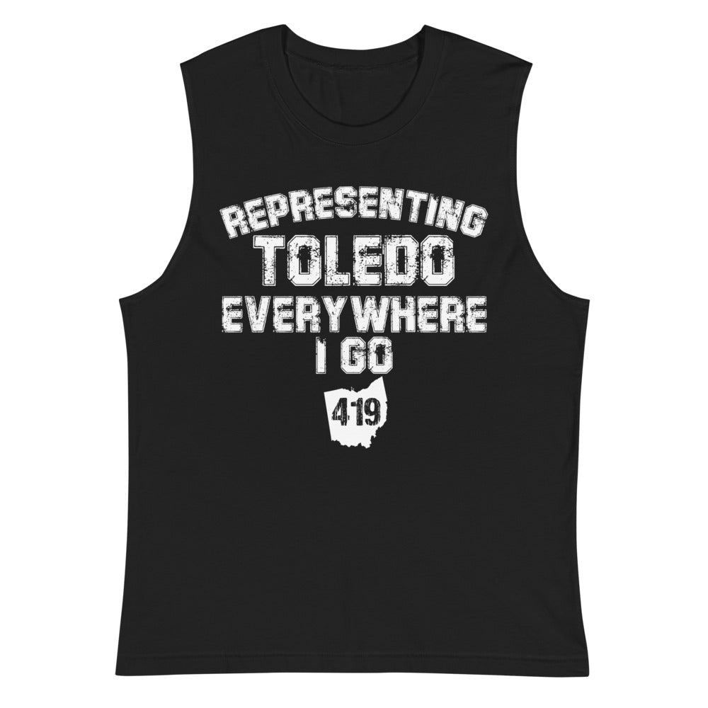 Representing Toledo Everywhere I Go Muscle Shirt