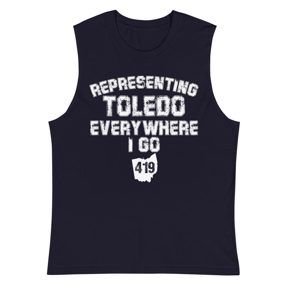 Representing Toledo Everywhere I Go Muscle Shirt